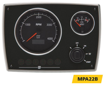 приборная панель Vetus MPA22B.. приборная панель Vetus MPA22BS2