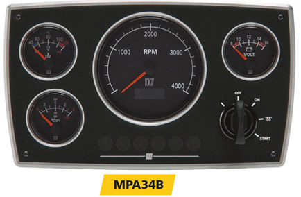 приборная панель Vetus MPA34 приборная панель Vetus MPA34